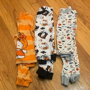 Lot Bundle 4T Toddler Halloween Themed Pajama Sets